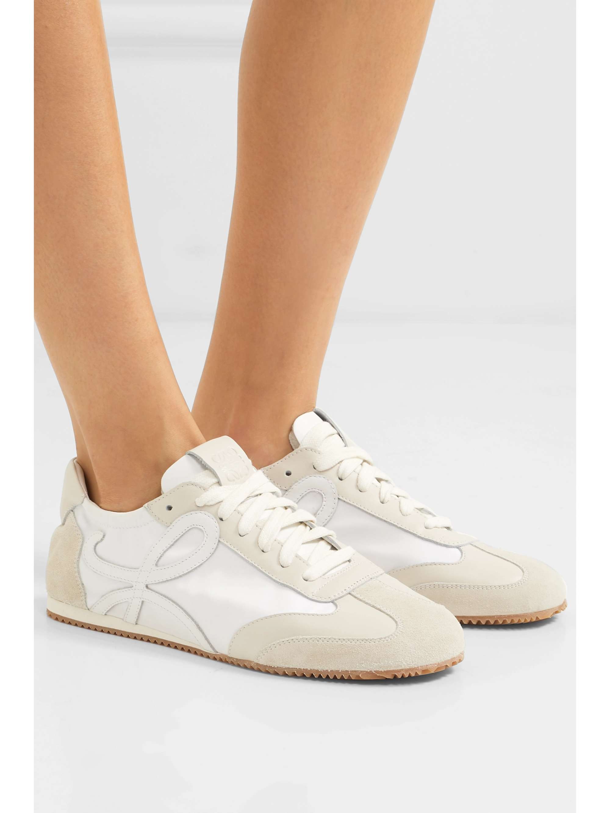 LOEWE Suede and leather sneakers
