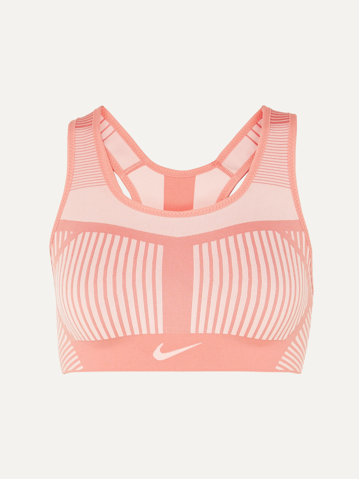 Nike Women's Fe/nom Flyknit High-support Non-padded Sports Bra In Pink