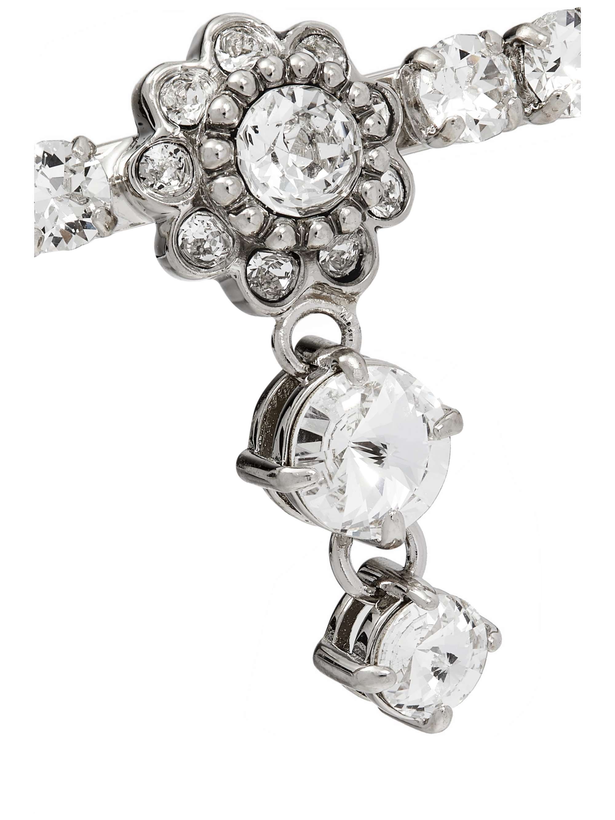 MIU MIU Silver-tone crystal headband