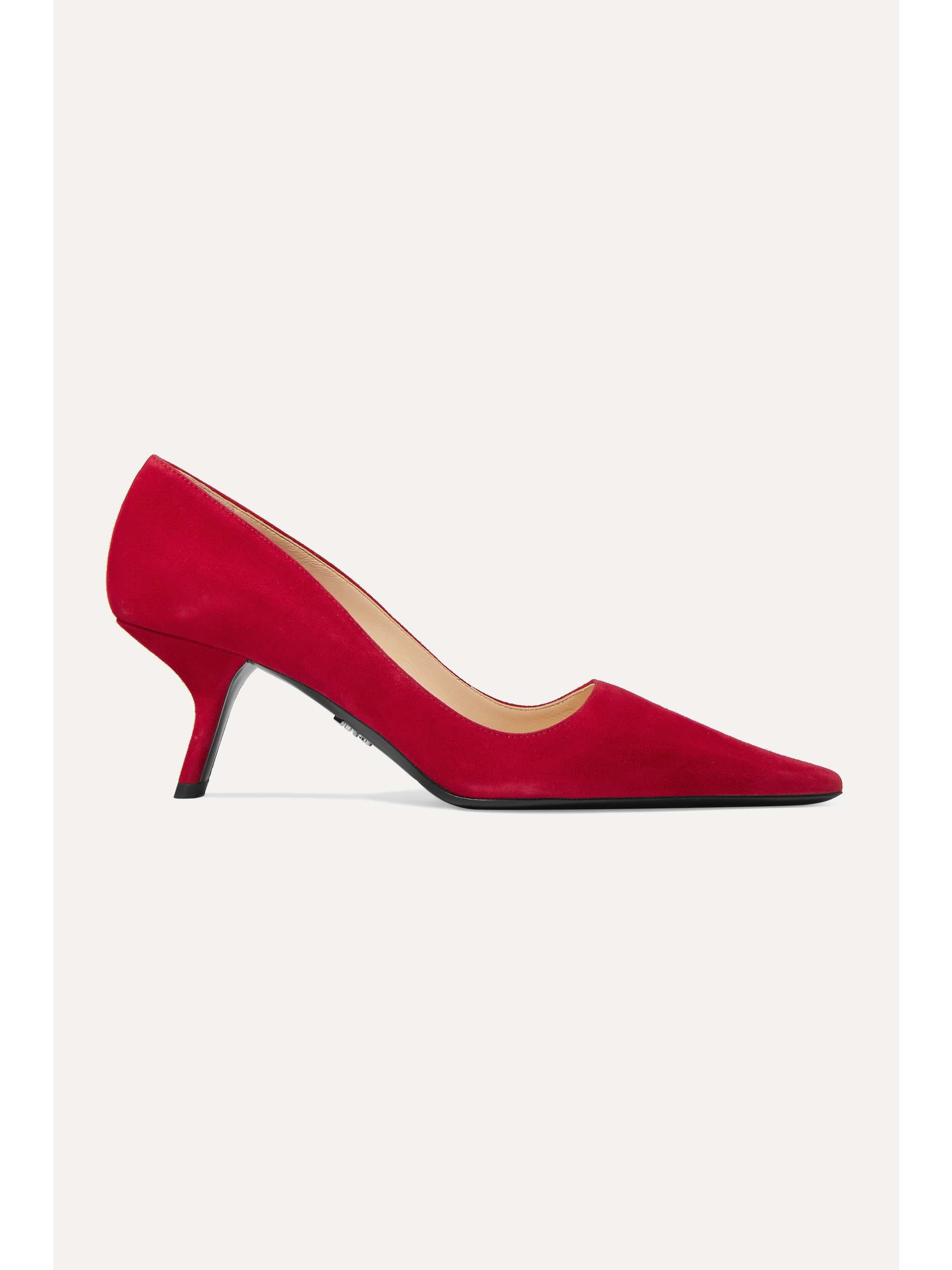 prada red pumps