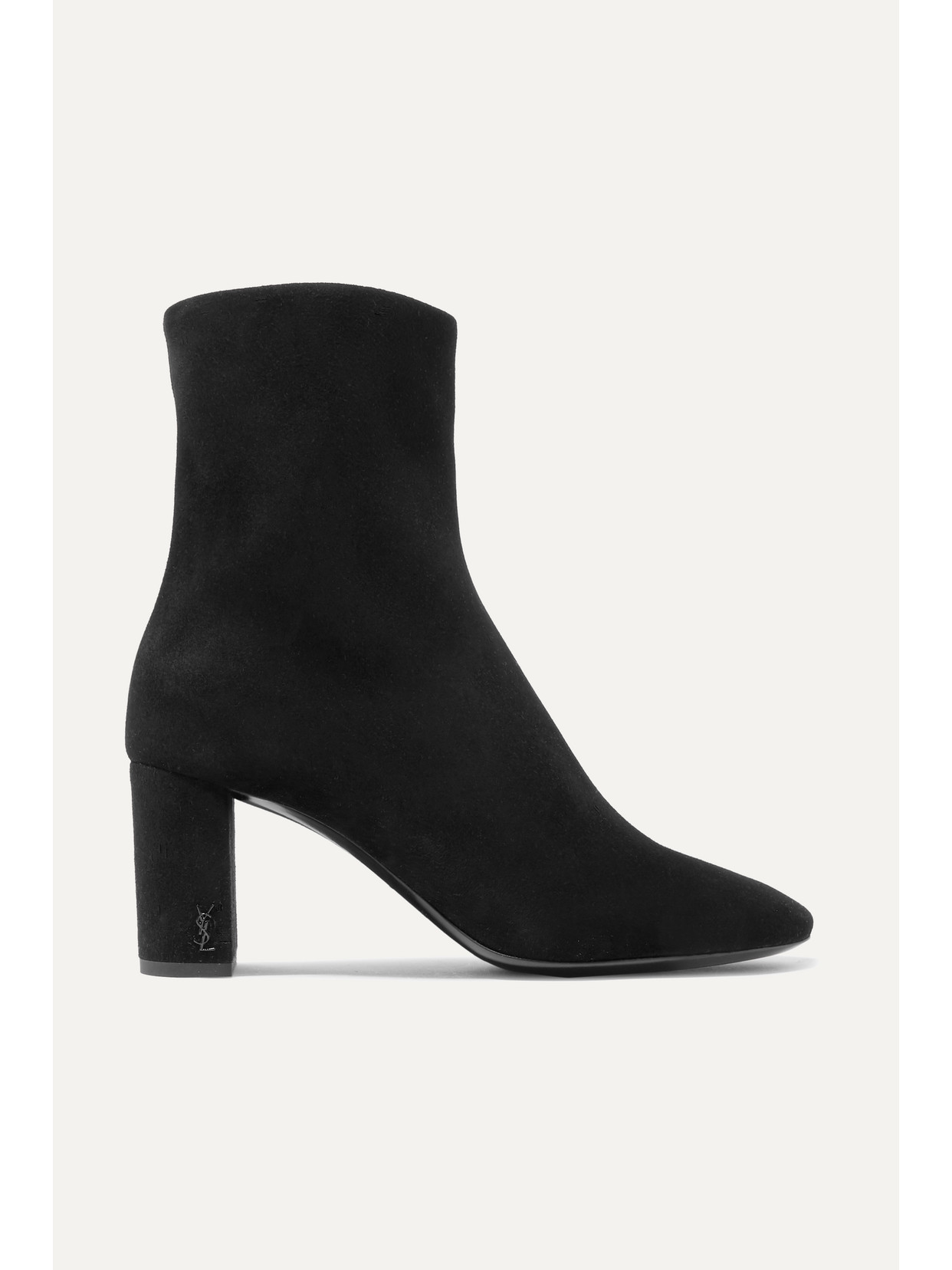 Saint Laurent Lou Ankle Boots In Black