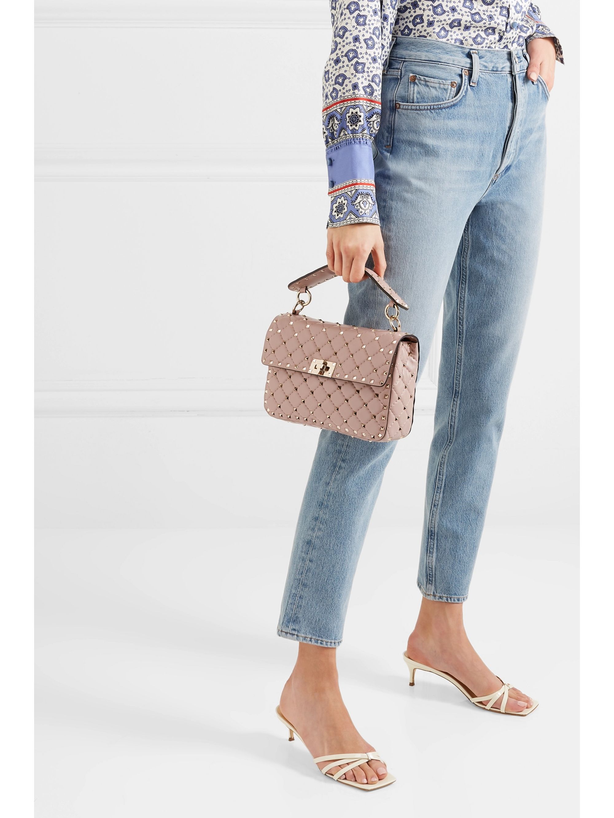 poudre valentino rockstud bag