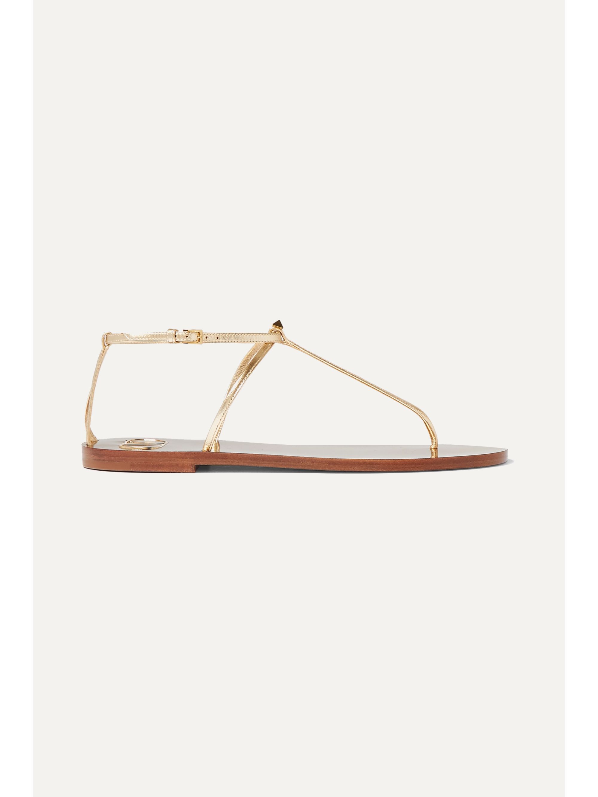 valentino gold sandals