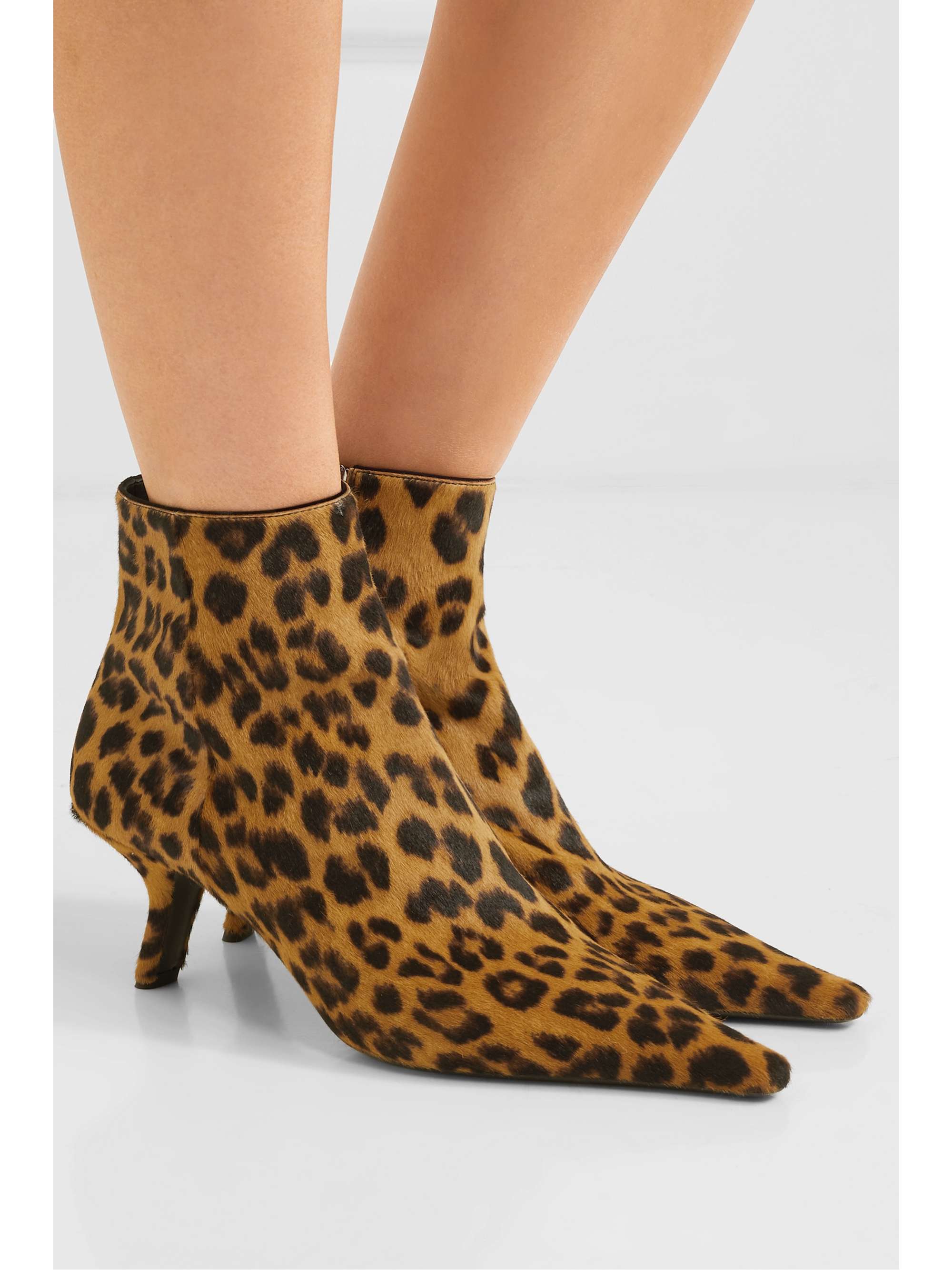 leopard studded boots