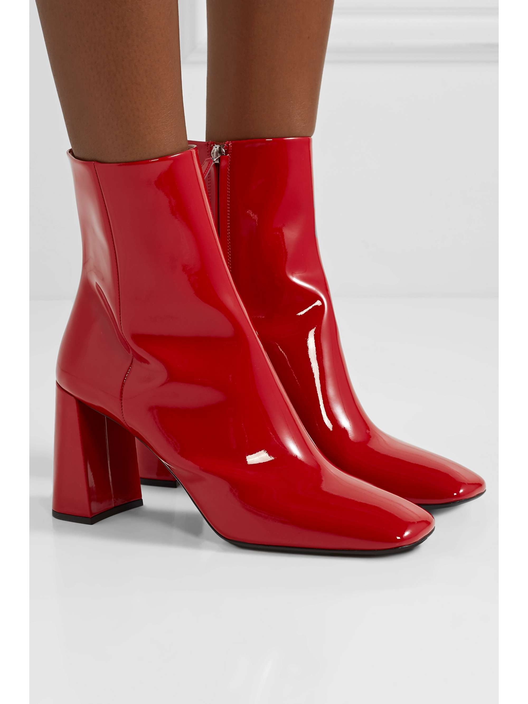 prada patent boots