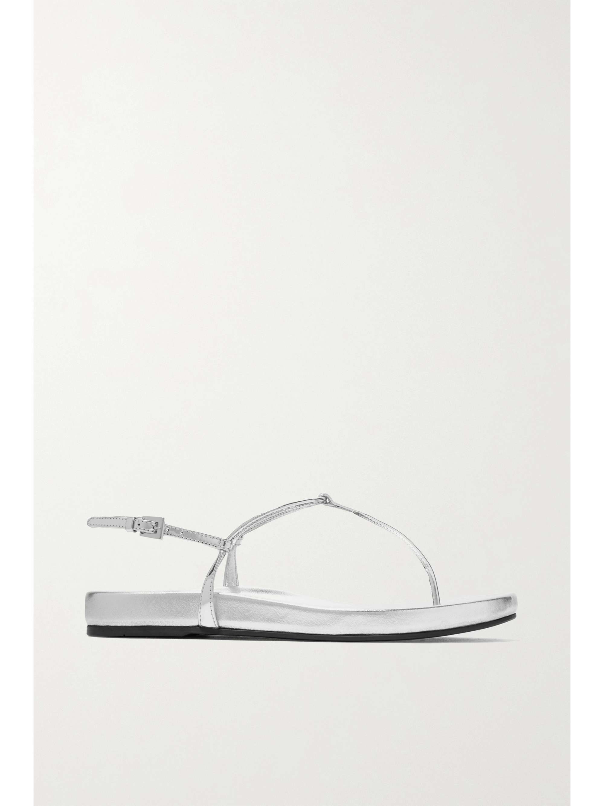 prada metallic leather sandals