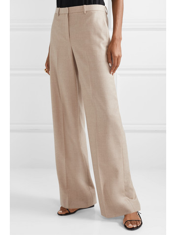 Theory Mélange wool wide-leg pants