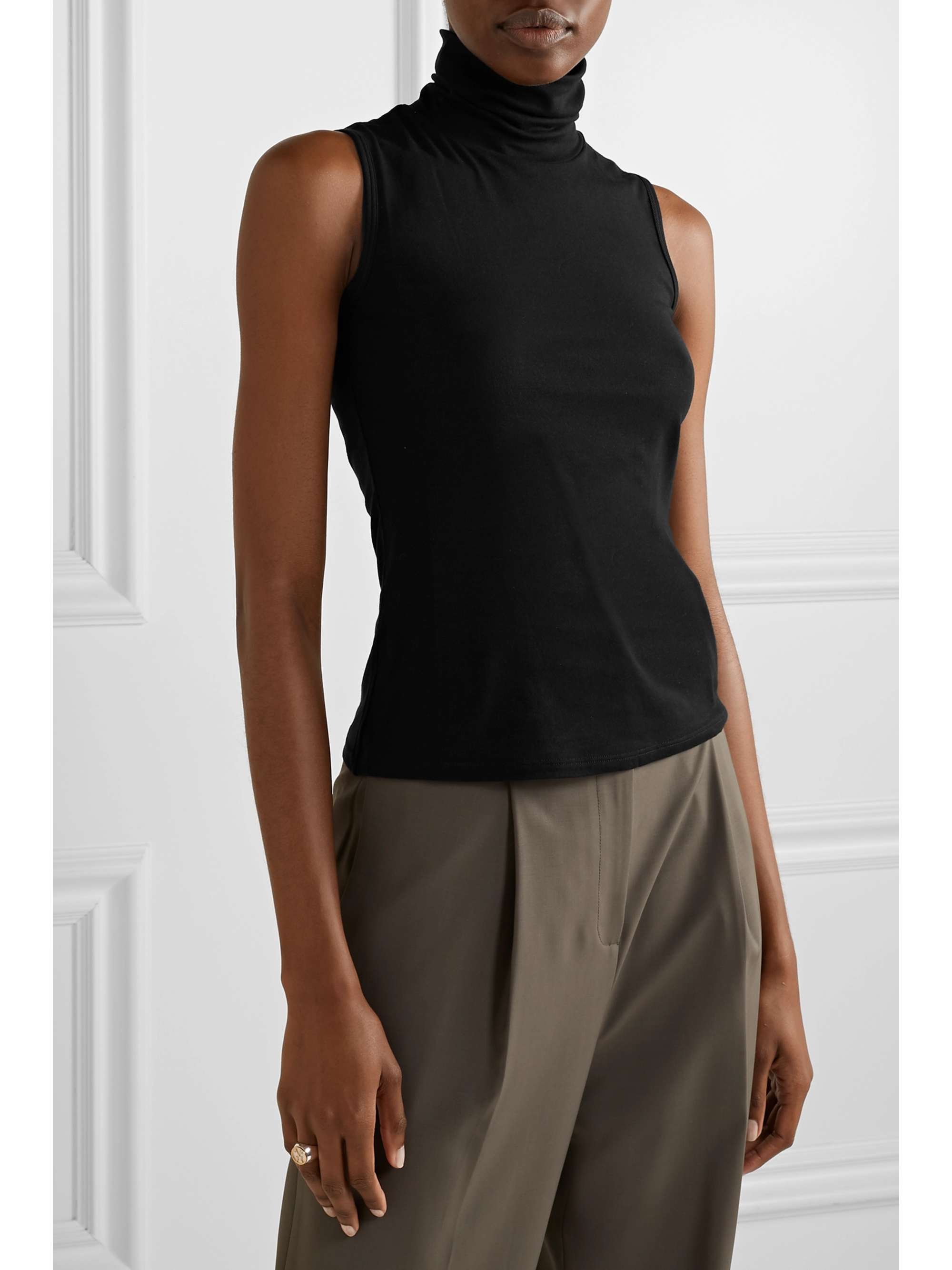 THEORY Wendel stretch-jersey turtleneck top