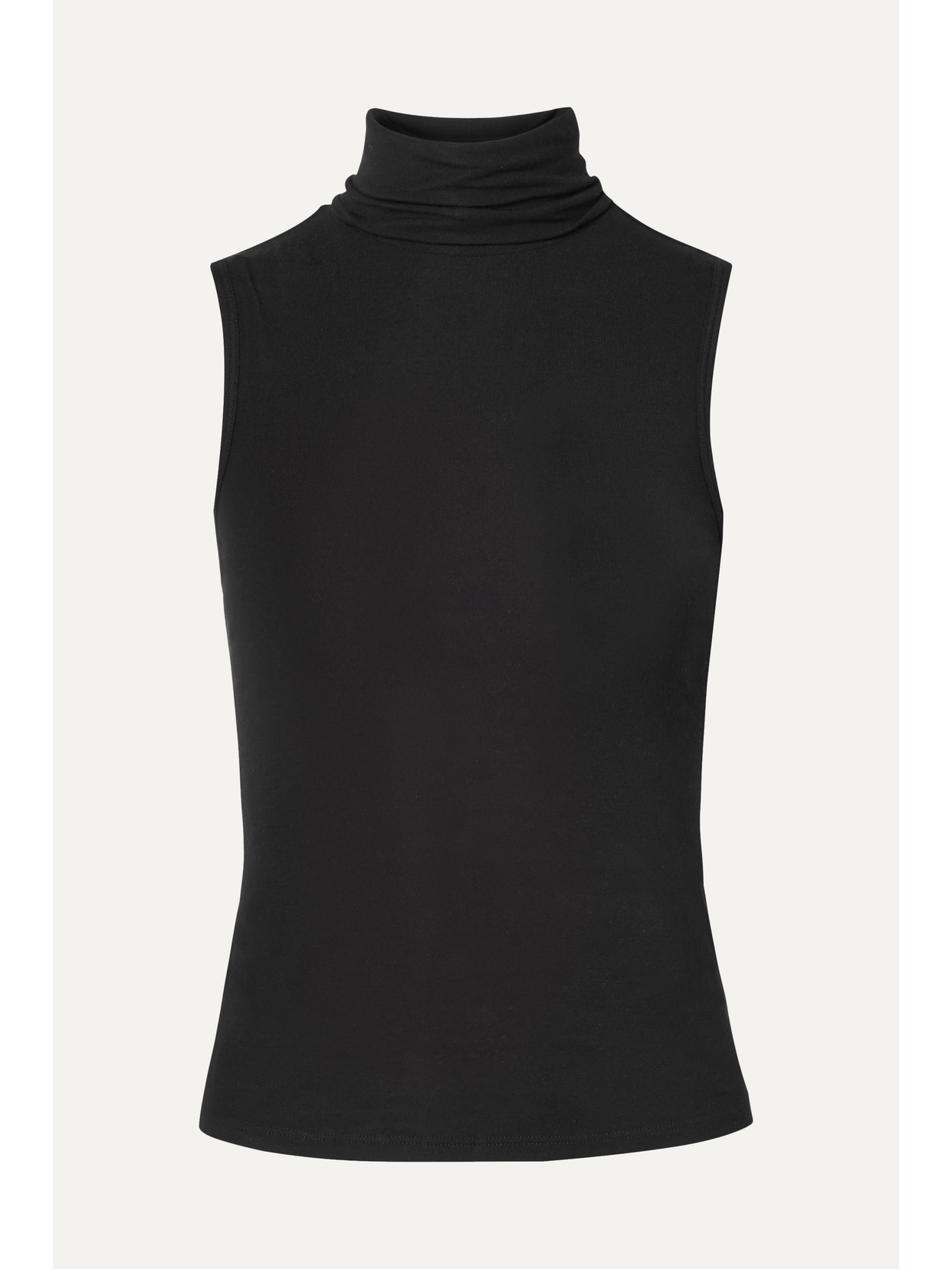 Theory - Wendel Stretch-jersey Turtleneck Top - Black