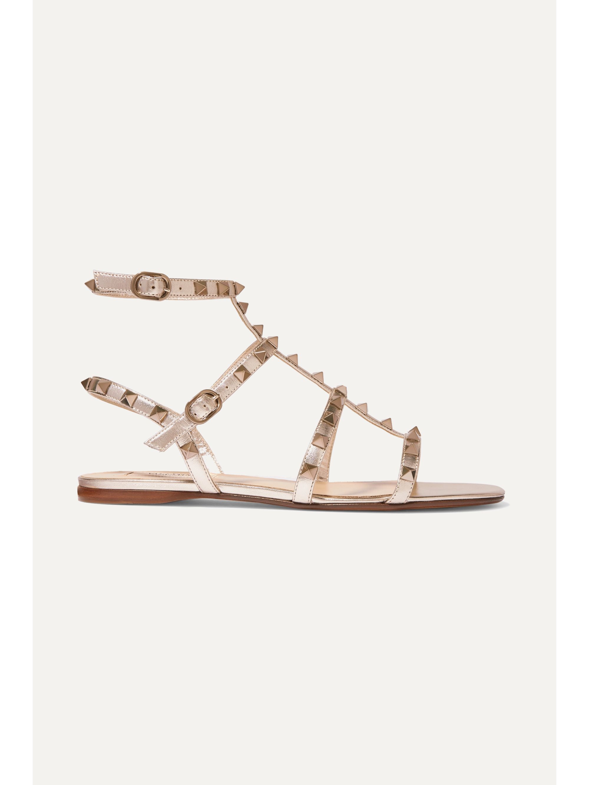 valentino gold sandals