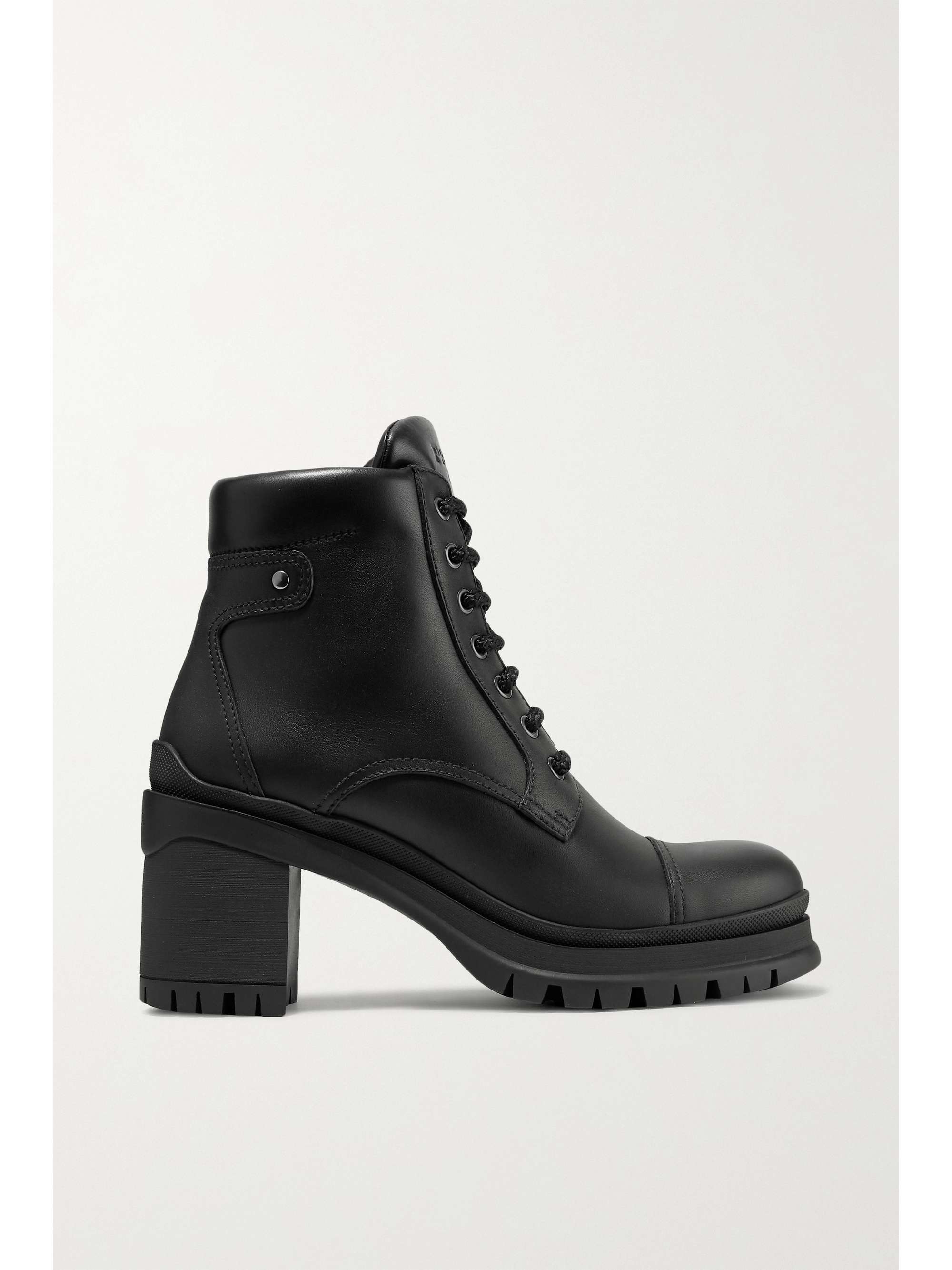 prada 55 leather ankle boots