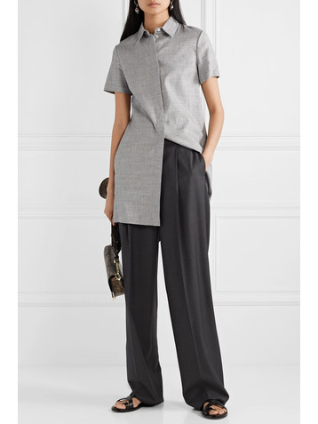 Theory Organic linen-blend mini dress